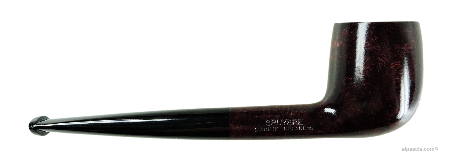 Pipa Dunhill Bruyere 1103 Gruppo 1 - vista laterale destra che mostra l'inconfondibile White Spot sul bocchino