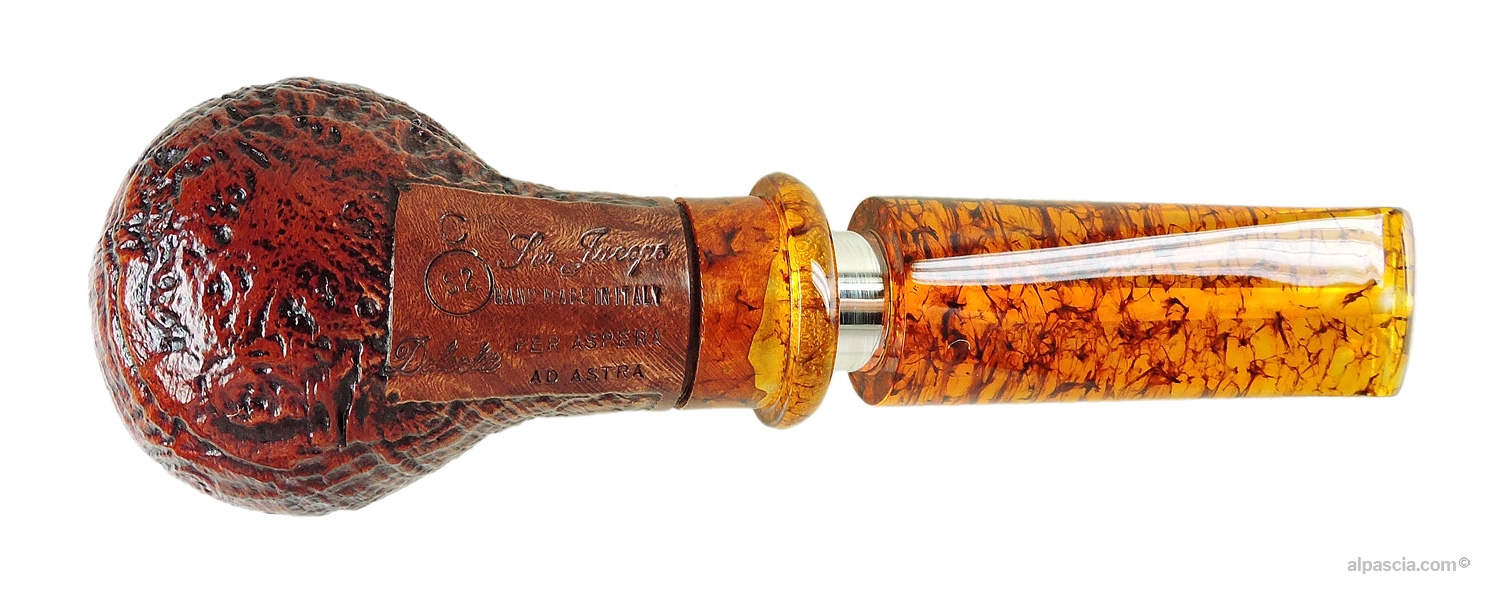 Ser Jacopo Delecta S2 C Straight Pipe - bottom view of the straight shank displaying authentic nomenclature stamps