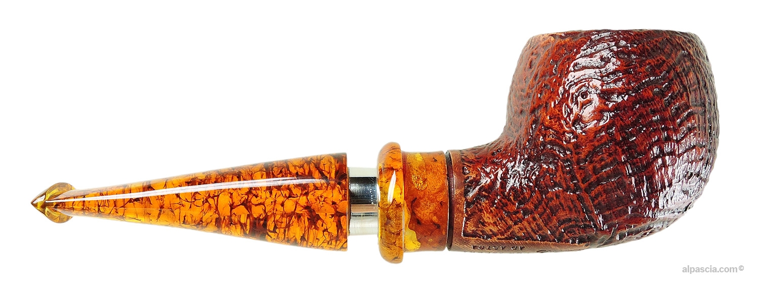 Ser Jacopo Delecta S2 C Straight Pipe - right side view highlighting the rugged textured finish