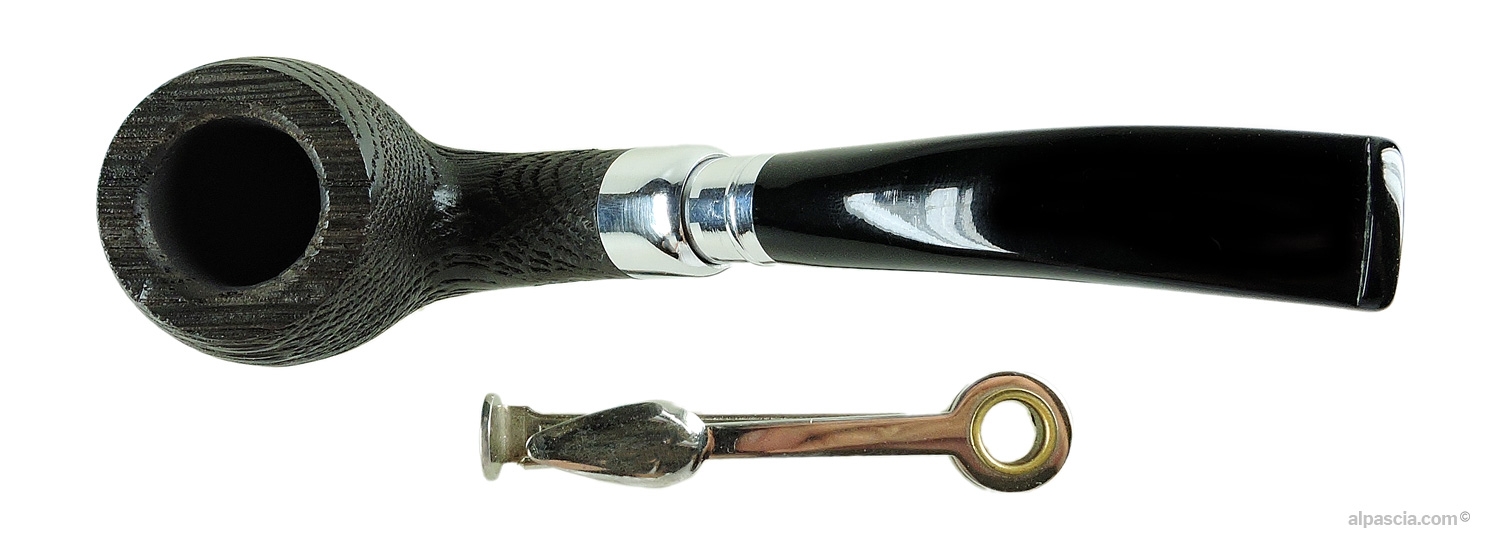 Chacom Morta Spigot 43 Curved Pipe - top view showing the dark rim and cylindrical tobacco chamber