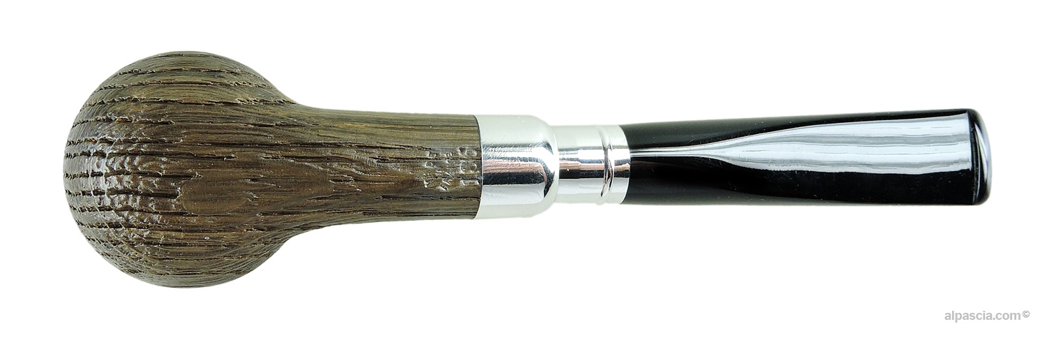 Chacom Morta Spigot 186 Straight Pipe - bottom view of the straight shank displaying authentic Chacom nomenclature stamps