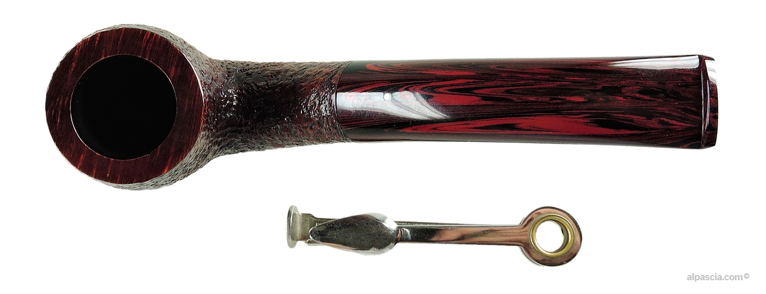 Dunhill Cumberland 6102 Group 6 Pipe - top view showing the smooth polished rim and large tobacco chamber