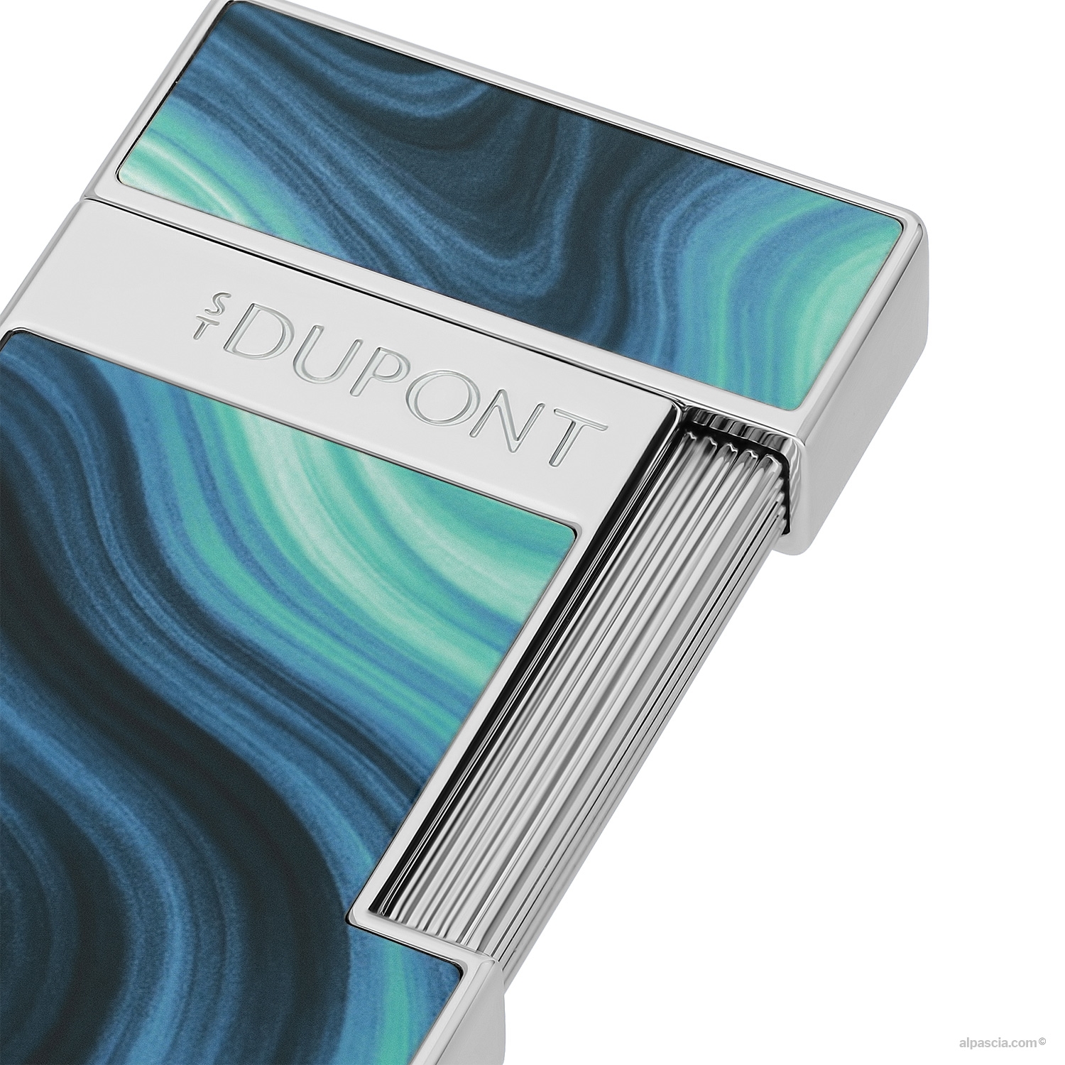 S.T. Dupont Slimmy Lighter Blue Géode 028035 - detail