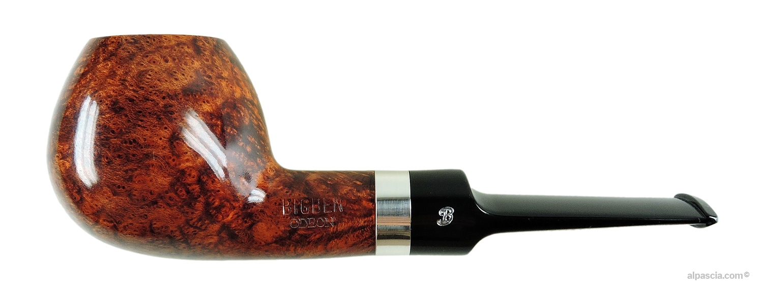 Big Ben Odeon Tan Polish 819 Pipe - left profile view showcasing the smooth honey-colored Apple