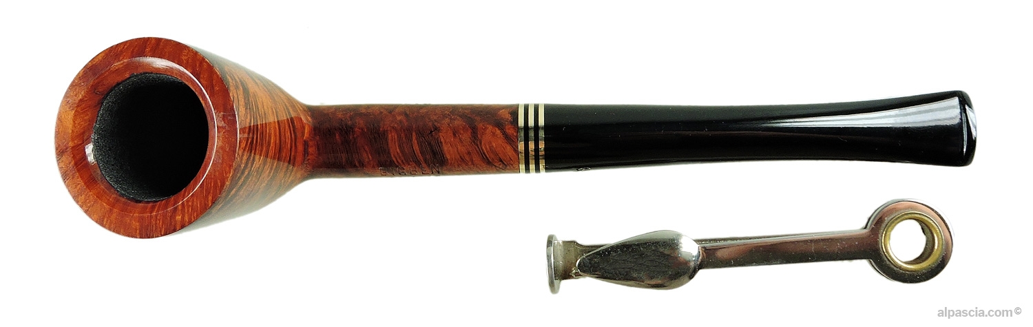 Big Ben Vintage Tan Polish 599 Pipe - top view showing the wide flared rim