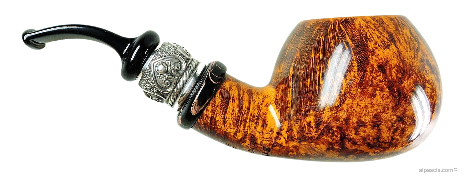 Pipa Peder Jeppesen Ida Boutique Gr. 3 - Vista destra che mostra l'eccellente fiammatura naturale della radica