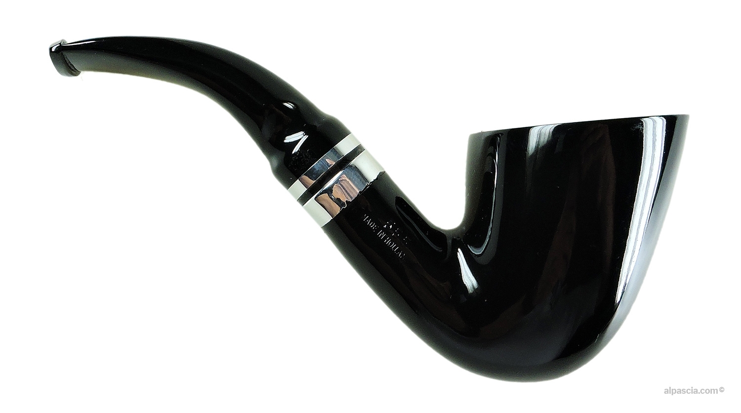 Big Ben Spectrum 555 Pipe - Right side view highlighting the deep mirror-like surface and elegant curves