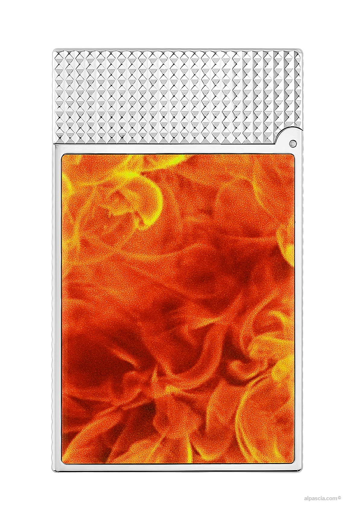 S.T. Dupont Line 2 85th Anniversary Lighter - Side profile highlighting the flawless alignment of the cap