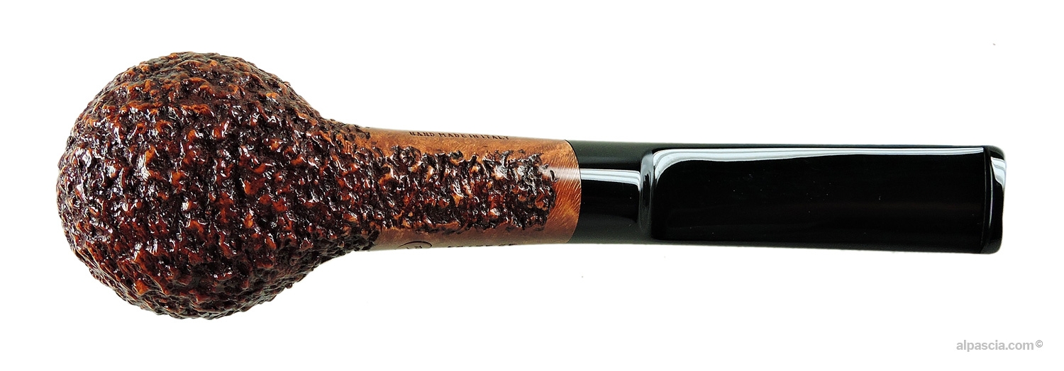 Ser Jacopo R1 Rusticated Pipe - Bottom view of the shank displaying authentic Ser Jacopo maker stamps