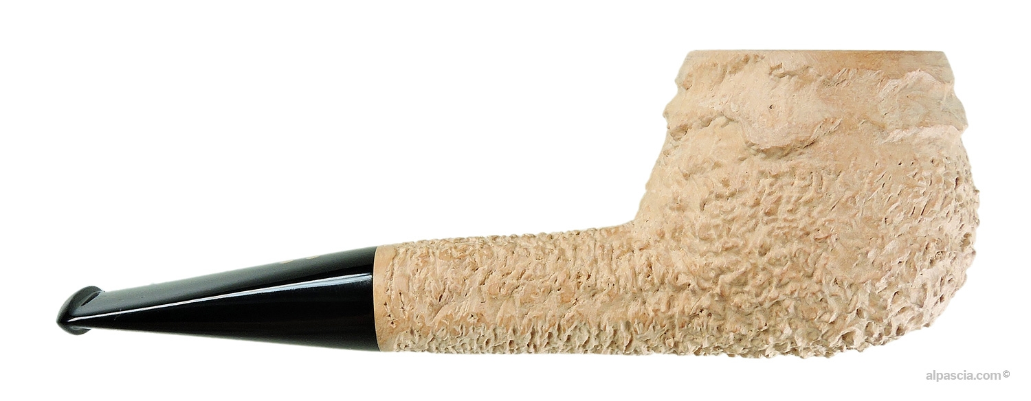Radice Rind Pure Pipe - Right side view highlighting the light, natural tone of the raw sculpted wood