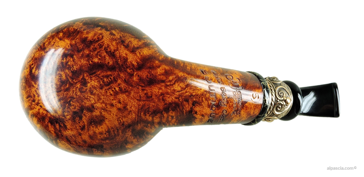 Peder Jeppesen Ida Boutique Gr 5 Pipe - Bottom view of the shank displaying authentic Boutique Grade 5 stamps