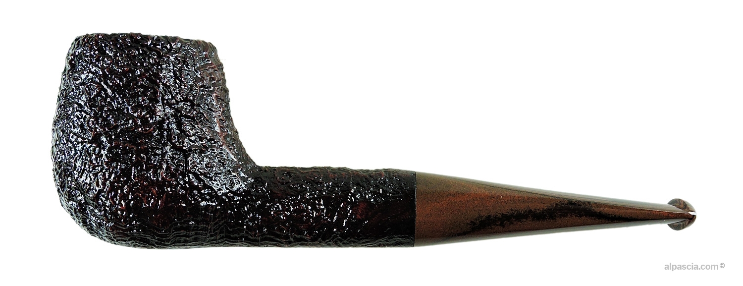Pipa Ashton Brindle XX - Profilo diritto Apple sabbiato color marrone scuro con bocchino cumberland