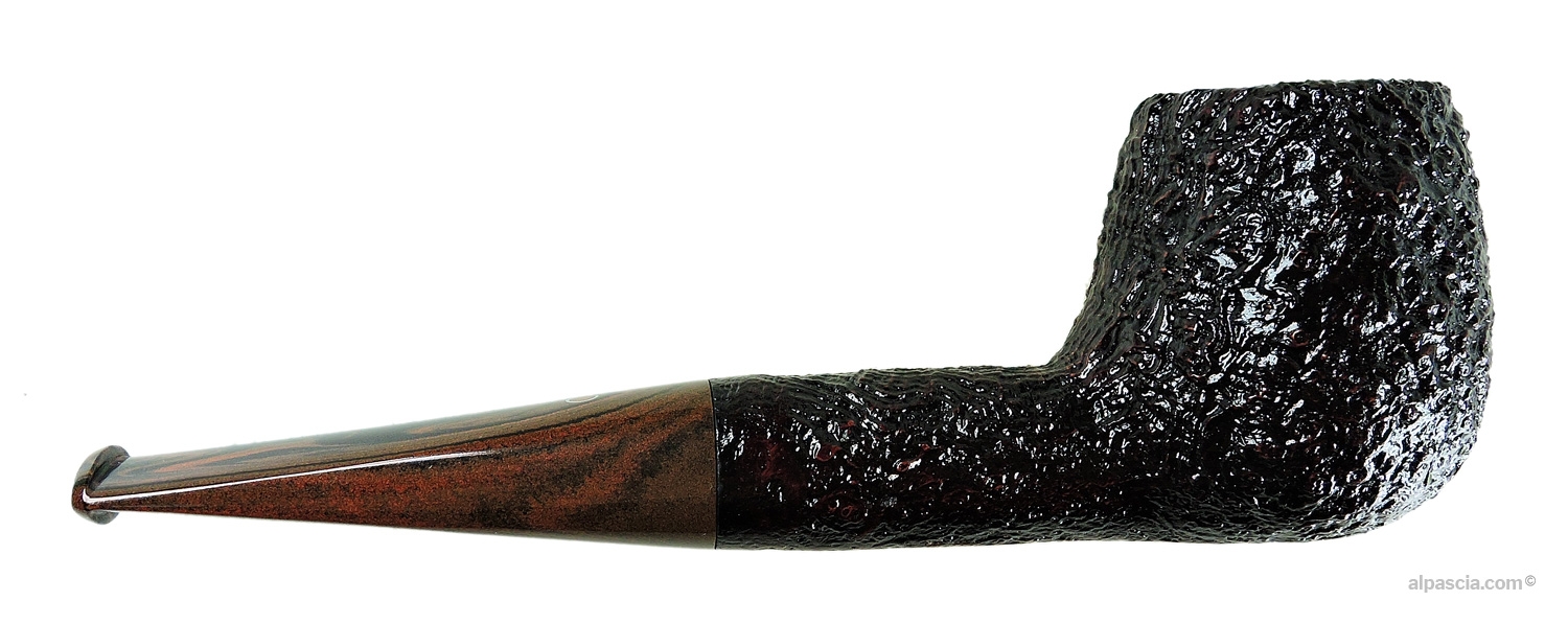 Pipa Ashton Brindle XX - Vista destra che mostra le forme sferiche del vaso e la trama densa della radica