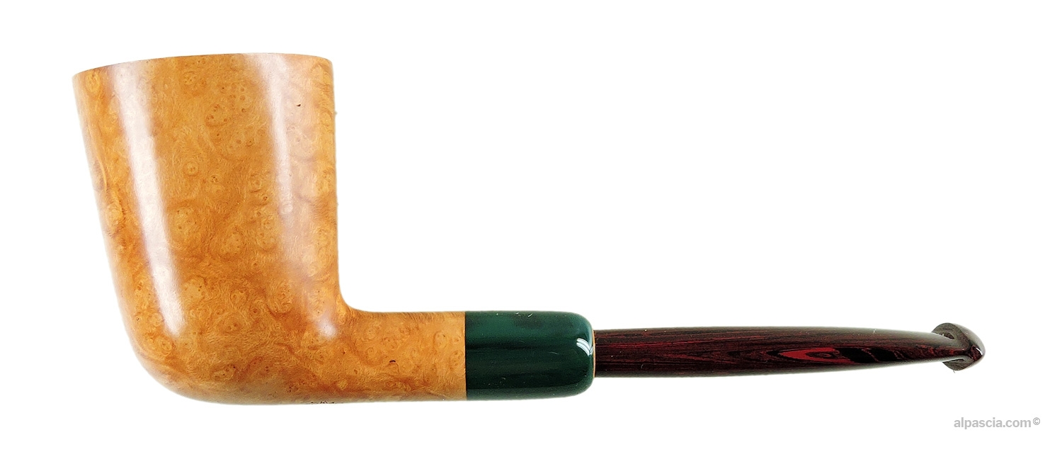 Pirocco Pipe - Straight smooth natural Dublin profile with gorgeous virgin briar and cumberland stem