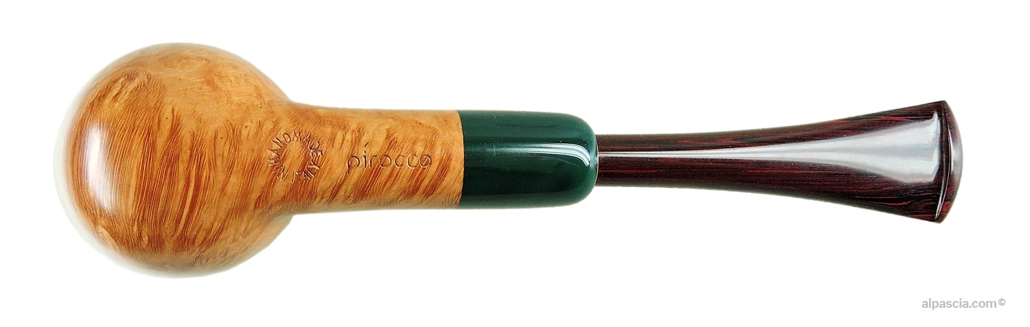 Pirocco Pipe - Bottom view of the linear shank displaying authentic Nicola Pirocco maker stamps