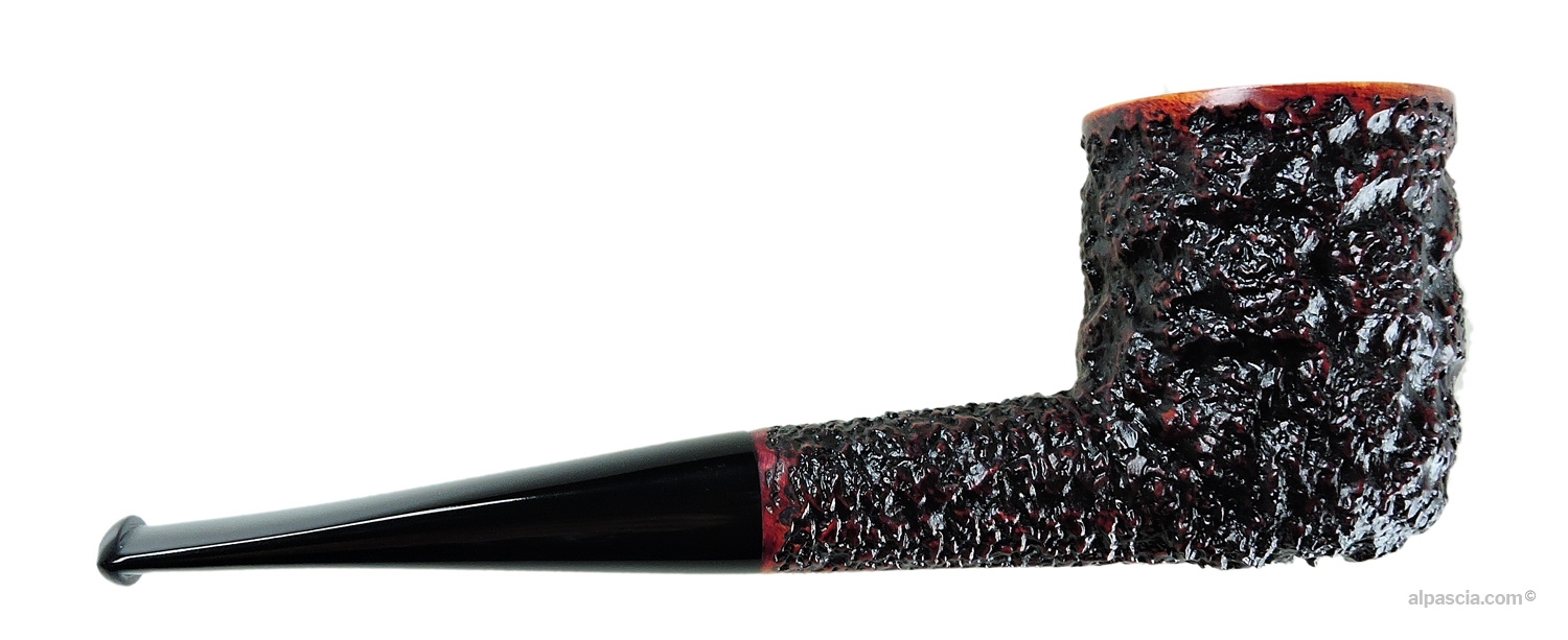 Radice Rind Oil Cured Pipe - Right side view highlighting the dense, bark-like Rind texture