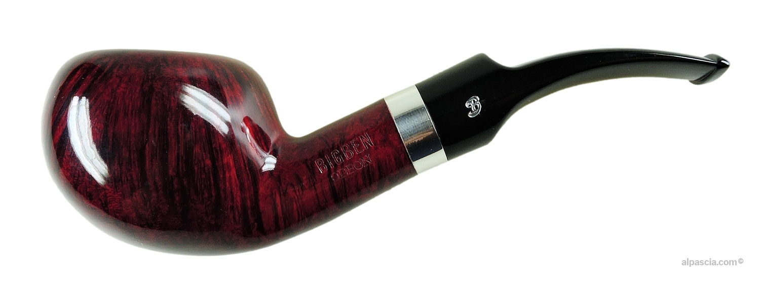 Pipa Big Ben Odeon 847 - Profilo curvo Tomato con finitura bicolore Two Tone Red rossa e nera