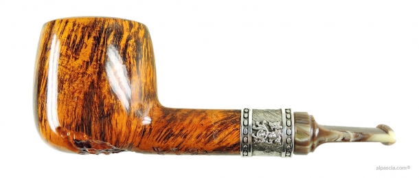 Peder Jeppesen Ida Boutique Gr 3 Semi-Rusticated Straight Handmade Pipe