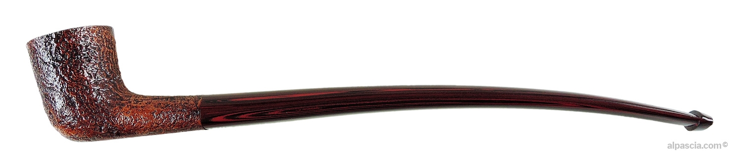 Pipa Dunhill Churchwarden Cumberland - Profilo semicurvo 3621 con bocchino lungo da lettura in cumberland