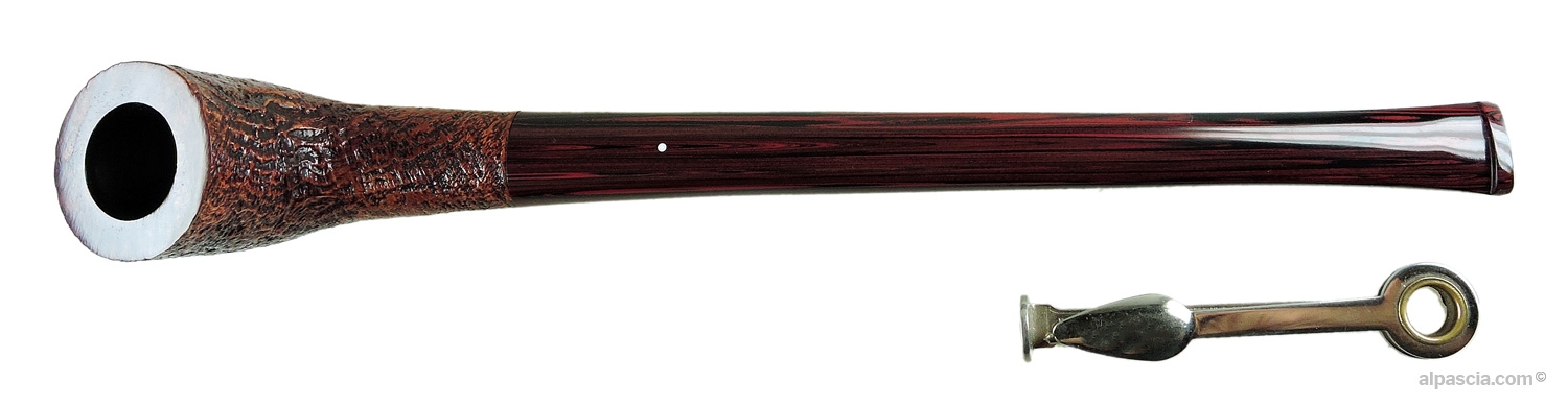 Pipa Dunhill Churchwarden Cumberland - Vista dall'alto del rim liscio e della camera del fornello Gruppo 3