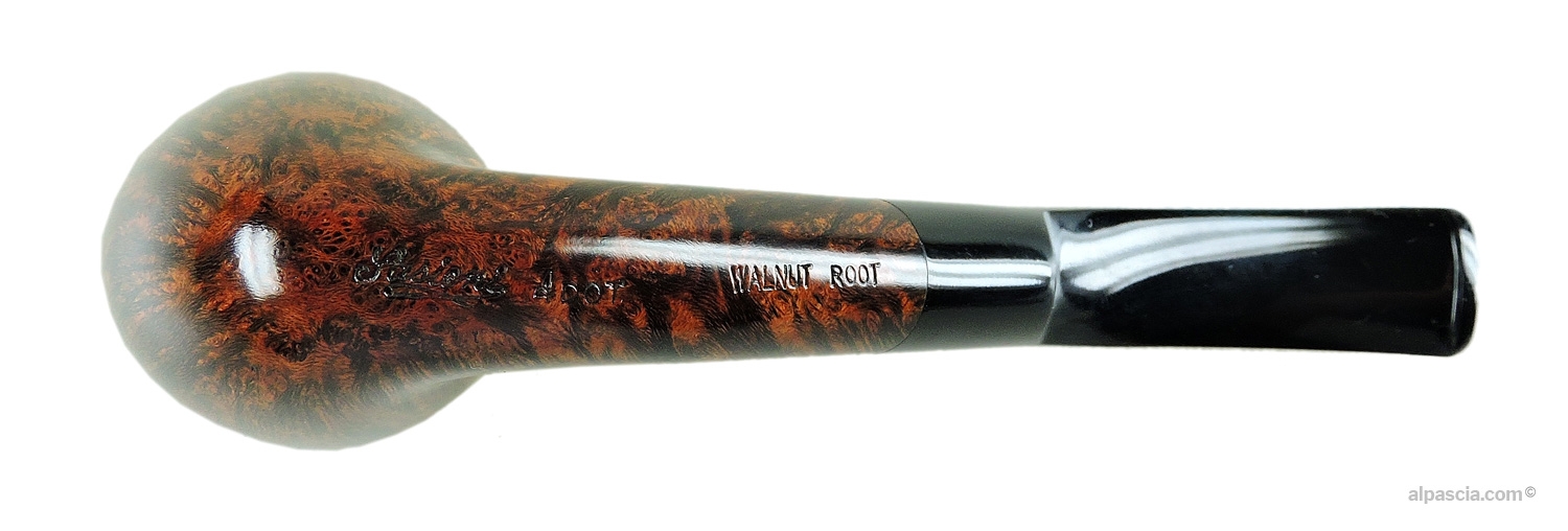 Sasieni 4 Dot Walnut Root Pipe - Bottom view of the shank showing authentic Sasieni stamps and shape details