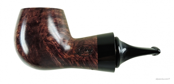 Pipa Al Pascià Curvy Walnut Modello 02 | Reverse Calabash Liscia
