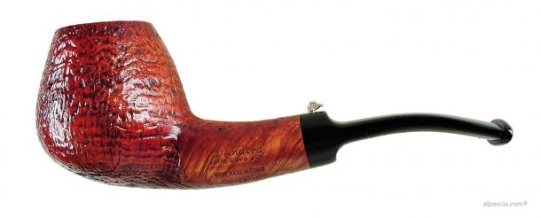 L'Anatra Gigante Deep Sandblasted Bent Brandy Oversized Pipe