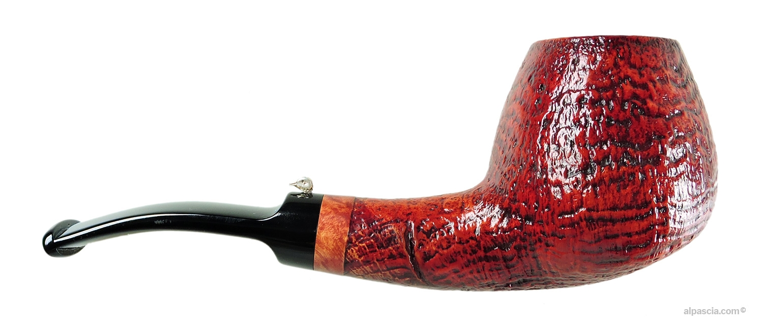 L'Anatra Gigante Pipe - Right side view showcasing the massive, plump bowl geometry and dark contrast stain
