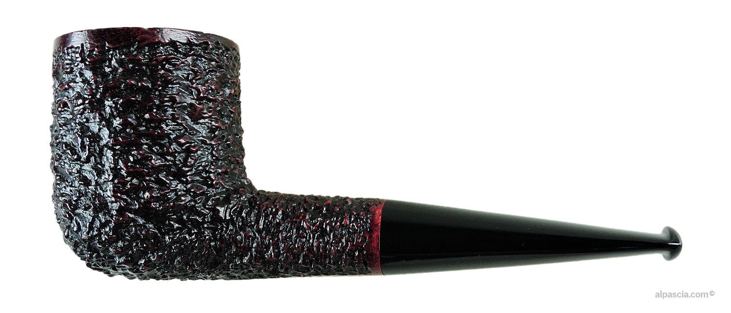 Pipa Radice Rind - Profilo diritto Billiard con caratteristica rusticatura Rind marrone e nera
