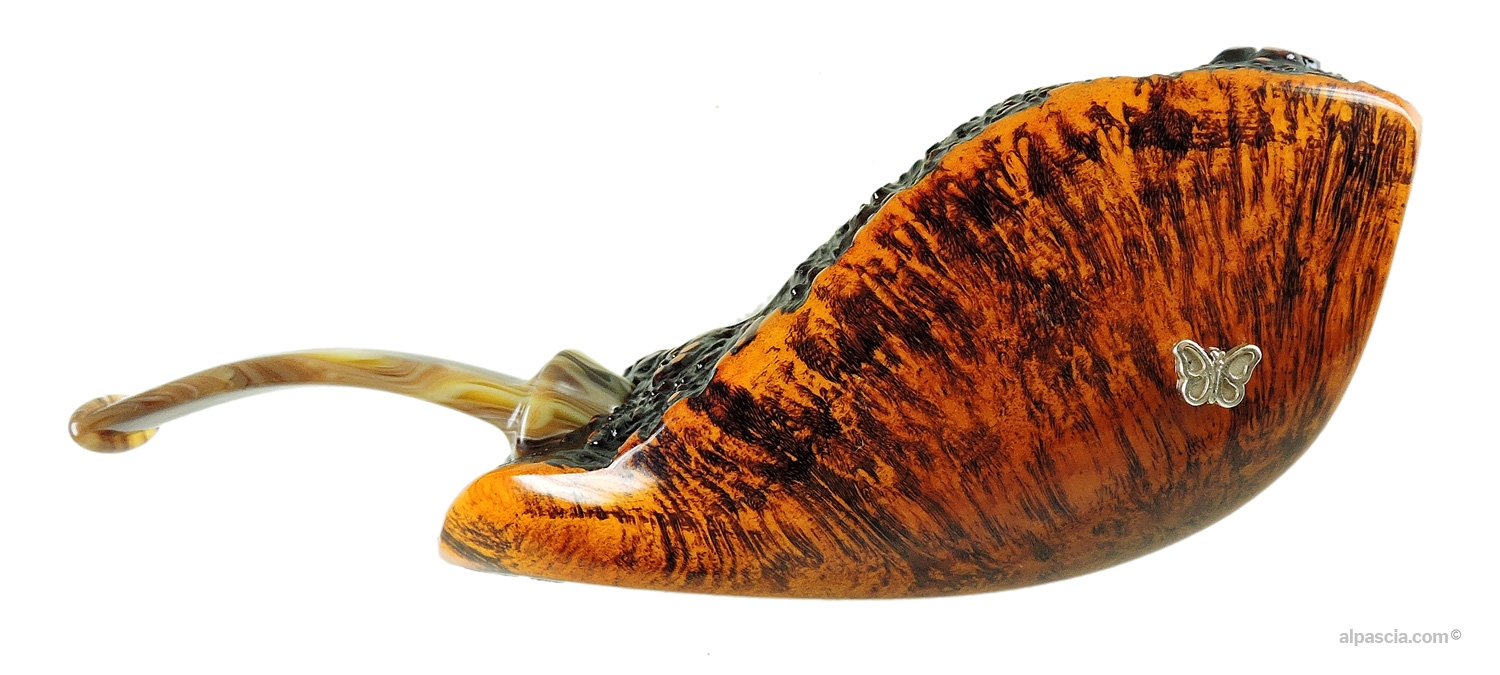 Peder Jeppesen Ida 6 Pipe - Right side view highlighting the natural flow of the briar and polished finish
