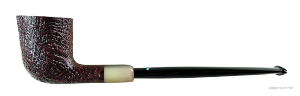 Sasieni 4 Dot Walnut sandblasted straight Dublin pipe horn extension