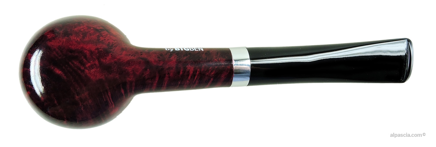 Pipa Big Ben R-Design 2 Tone Red - Vista inferiore con il marchio ufficiale Big Ben R-Design