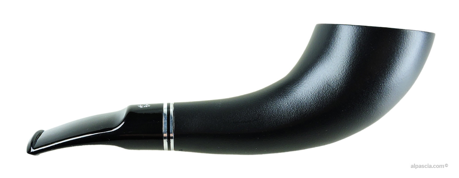 Pipa Big Ben Bora Black Matte 575 - Vista destra della finitura opaca e della linea del cannello