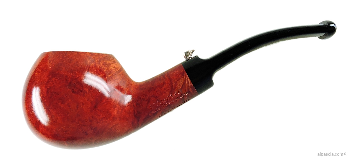 Pipa L'Anatra Ventura - Profilo curvo Apple con vaso arrotondato e logo della papera sul bocchino