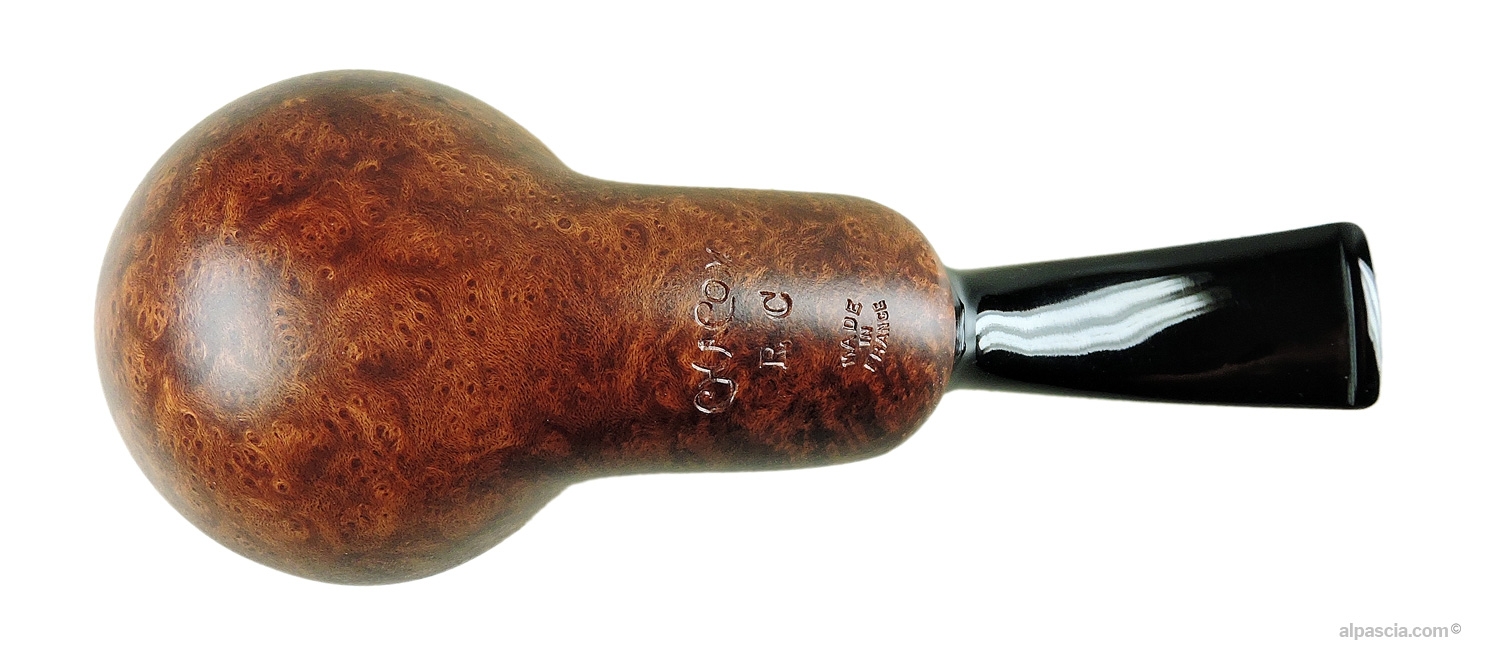 Chacom Reverse Calabash Pipe - Bottom view displaying authentic Chacom hallmarks