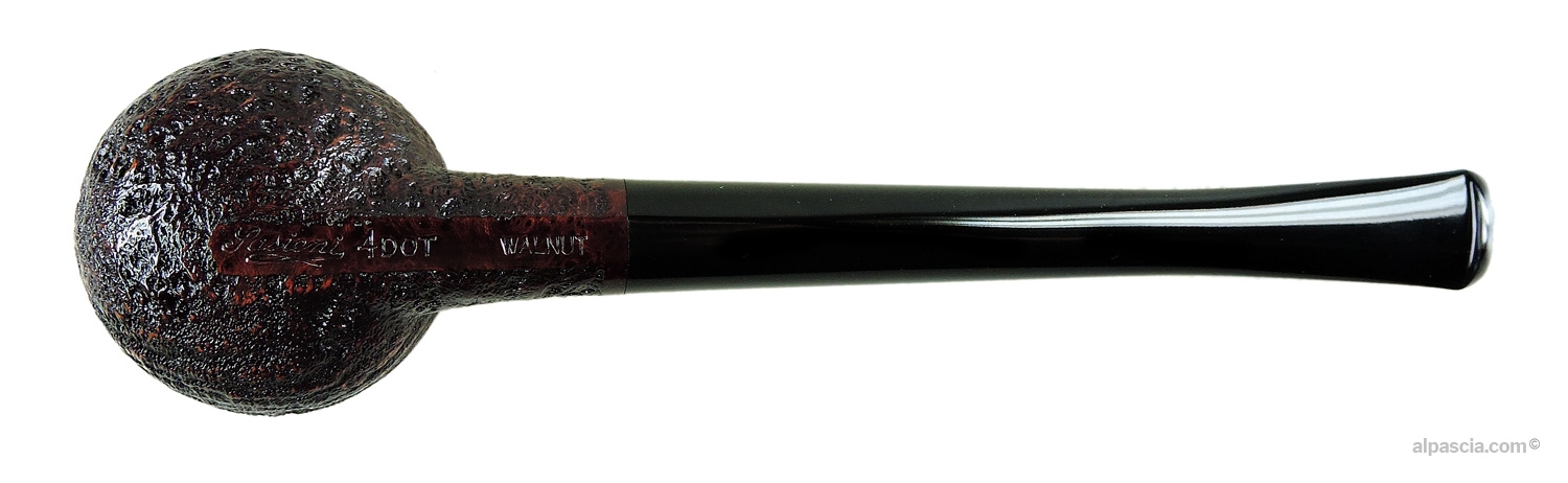 Sasieni 4 Dot Walnut Pipe - Bottom view displaying authentic Sasieni 4 Dot Walnut hallmarks
