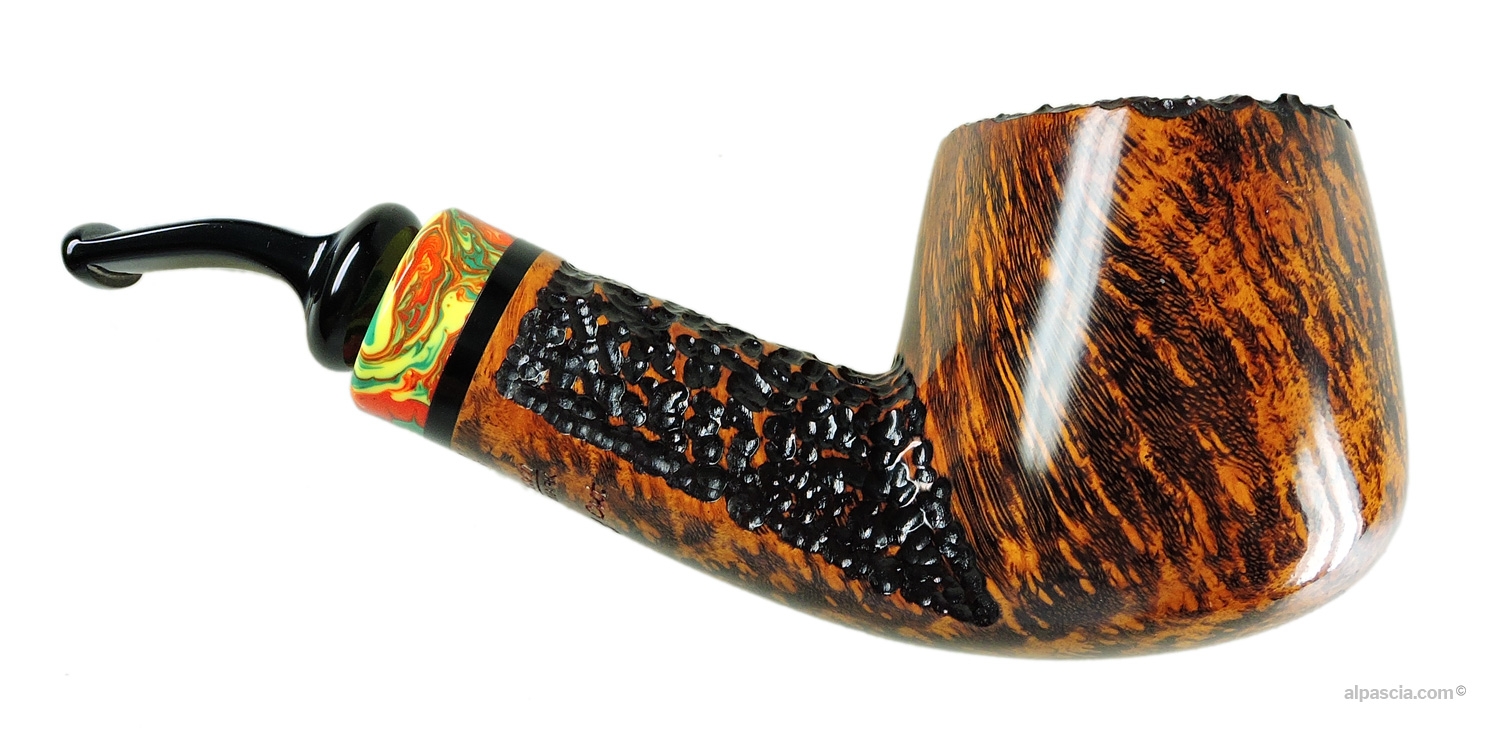Peder Jeppesen Ida 4 Pipe - Right side view highlighting natural grade 4 briar grain