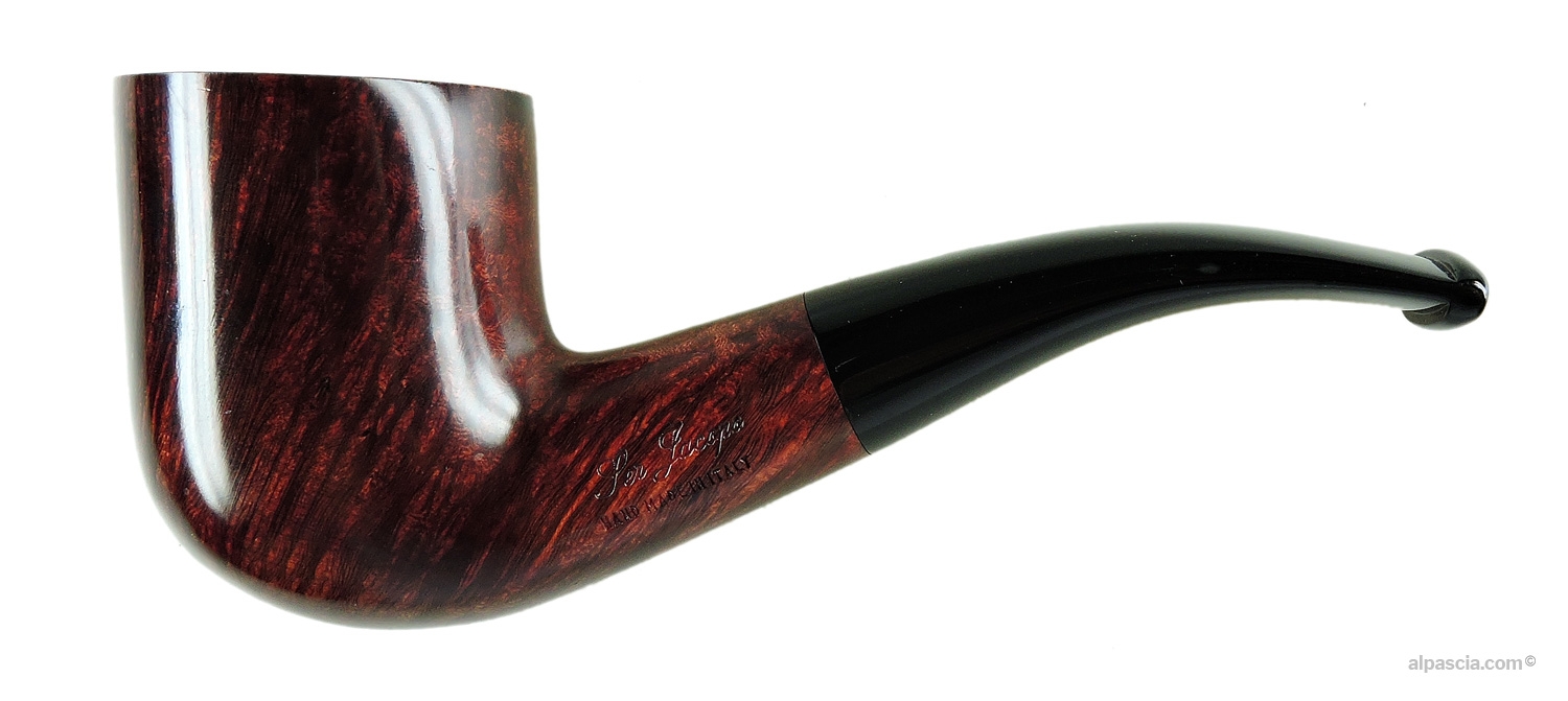 Ser Jacopo L1 Pipe - Smooth bent billiard profile handcrafted in classic Pesaro style