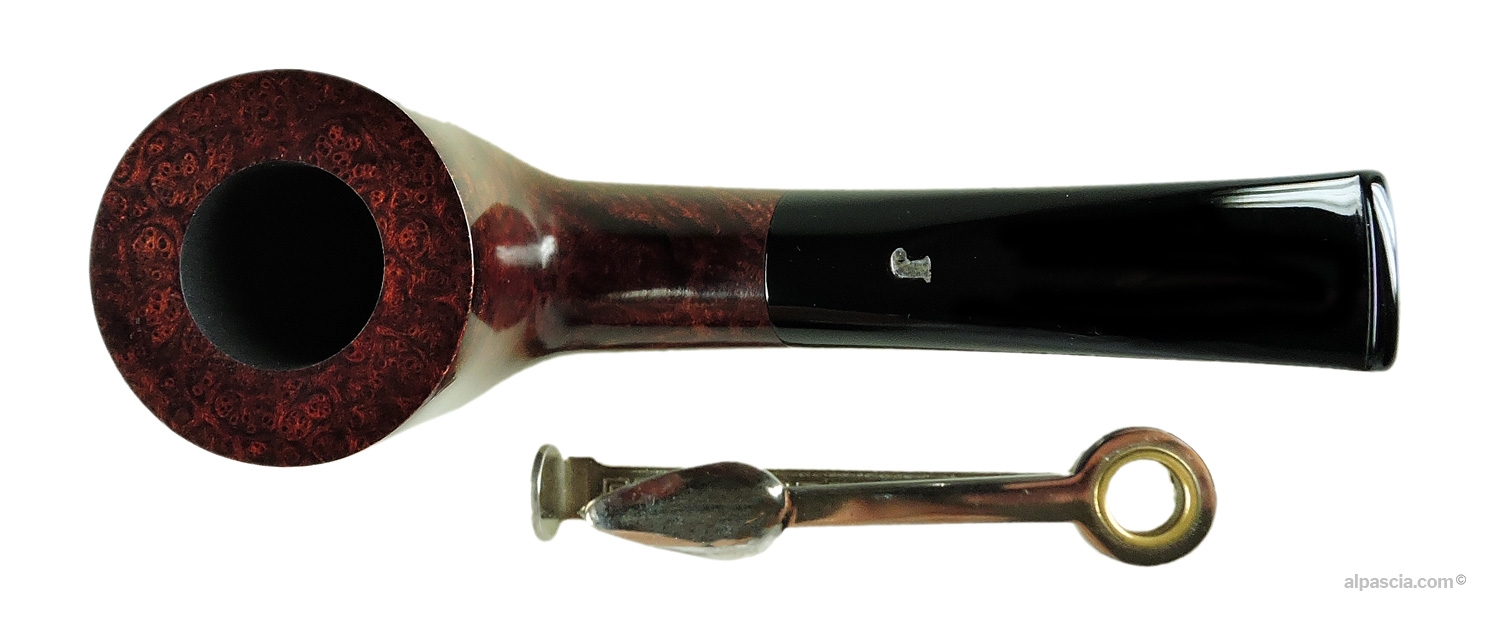 Ser Jacopo L1 Pipe - Top view looking down at the smooth rim top and tobacco chamber