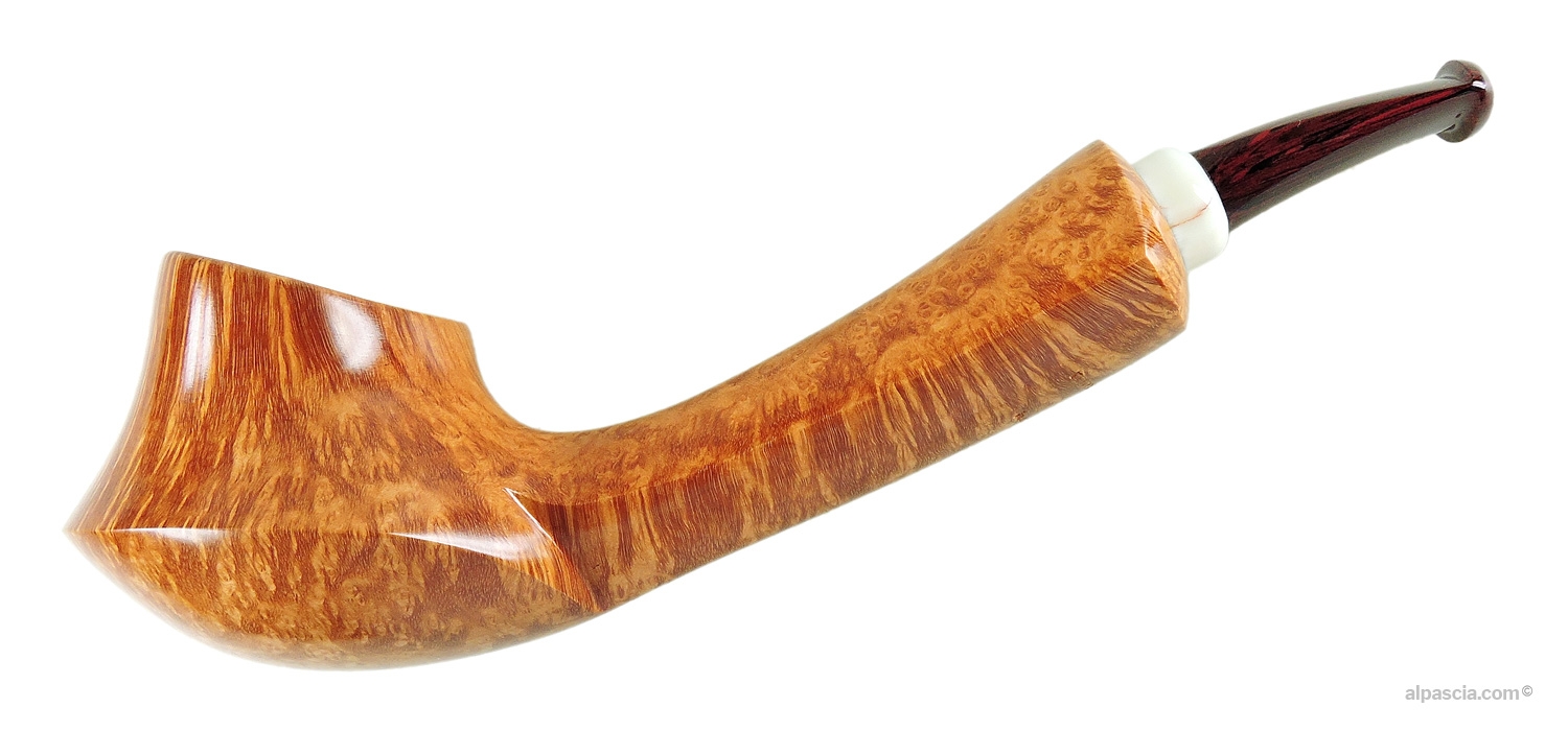Mimmo Romeo Freehand Pipe - Smooth bent profile handcrafted from top-grade selected Italian briar