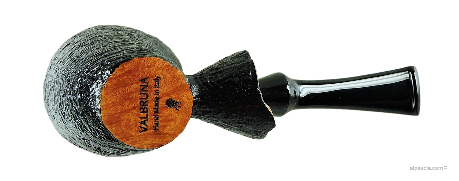 Valbruna Sandblasted 1 Jellyfish Pipe - Bottom view displaying official 1 Jellyfish hallmark