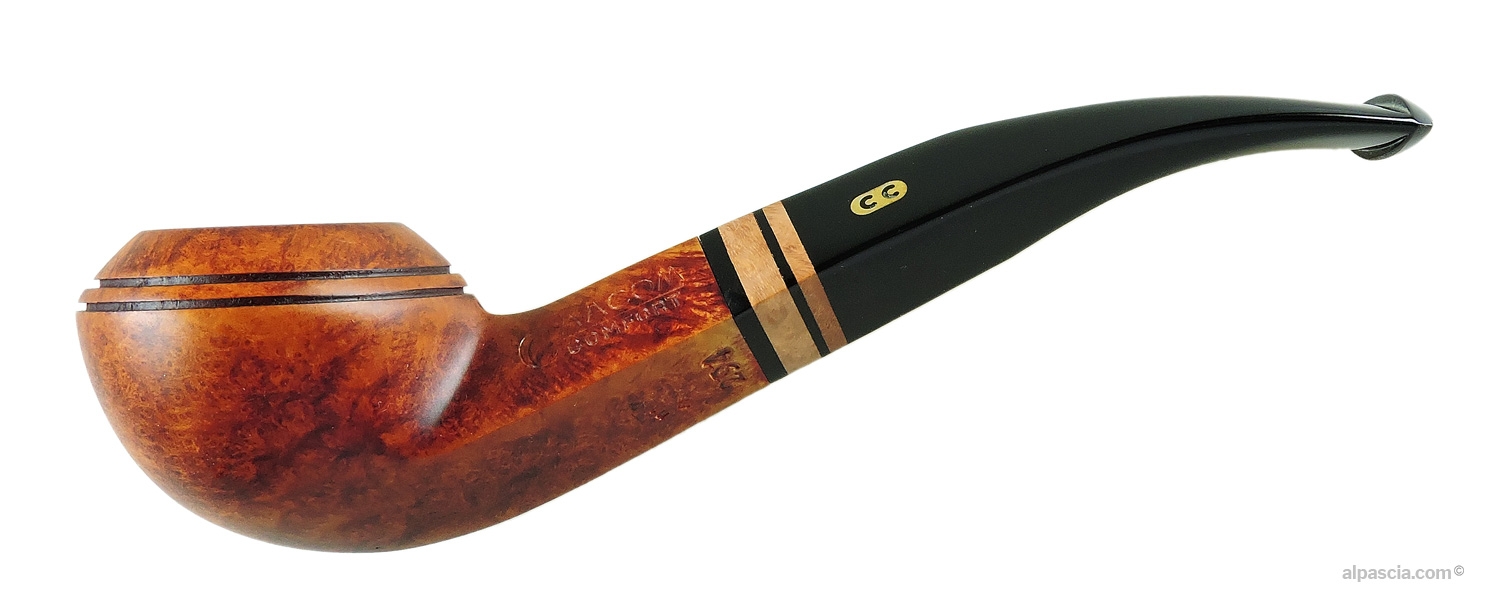 Chacom Comfort 294 Pipe - Bent rhodesian profile with diamond shank and ergonomic stem