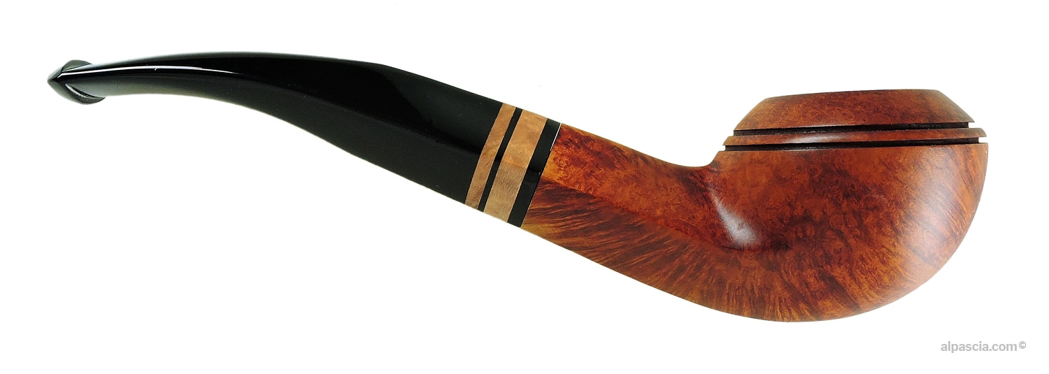 Chacom Comfort 294 Pipe - Right side view highlighting double bowl grooves and warm briar finish