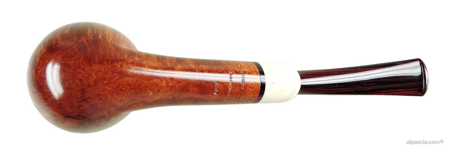 Mimmo Romeo Egg Pipe - Bottom view displaying official Mimmo Romeo maker hallmarks