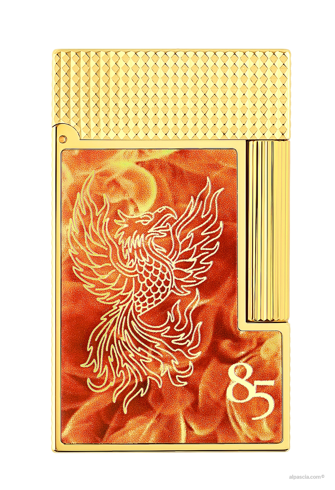 S.T. Dupont Ligne 2 85th Anniversary C16085CL Lighter - Front view of the limited edition