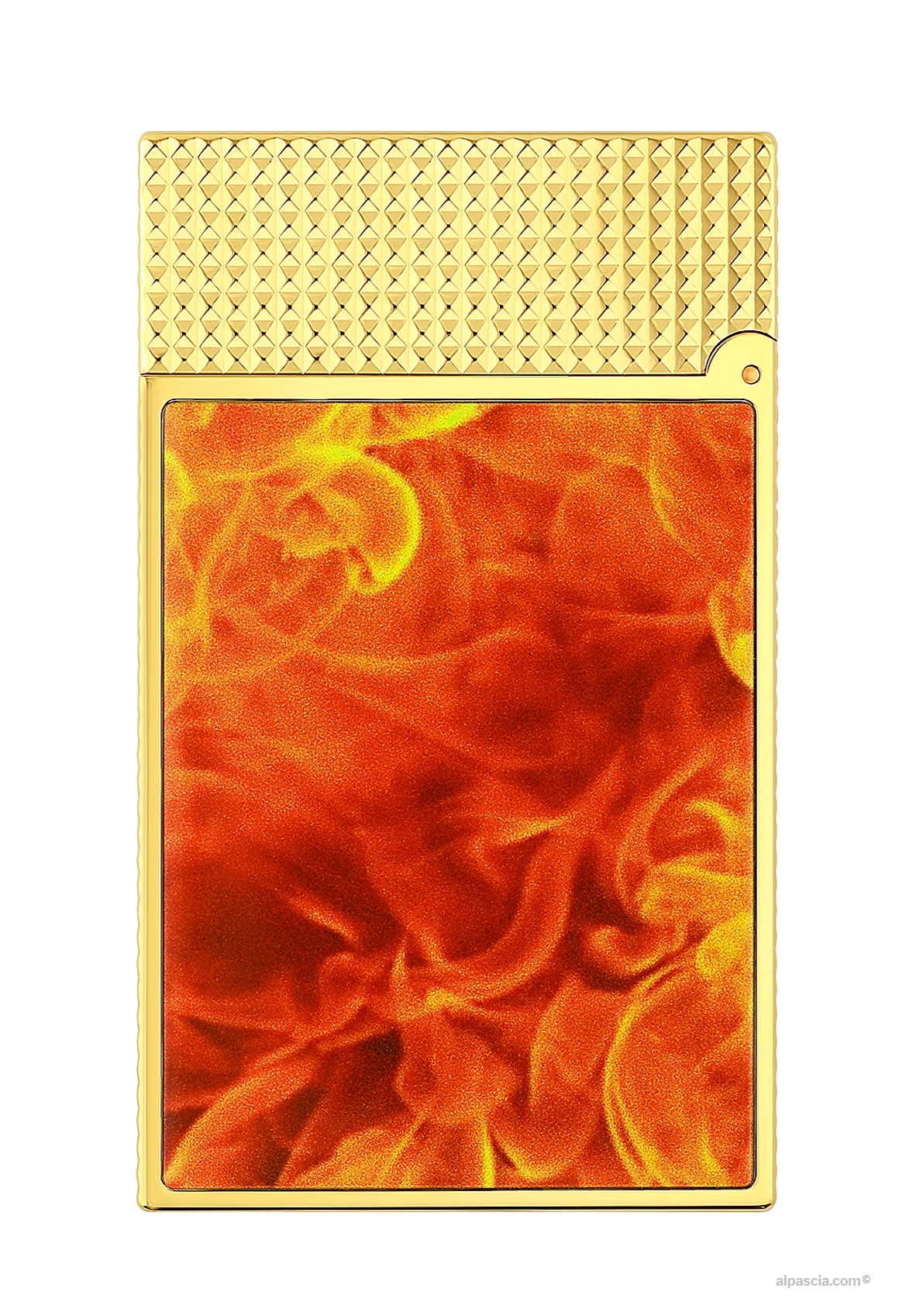 S.T. Dupont Ligne 2 85th Anniversary C16085CL Lighter - Back view displaying fine artisan guilloché