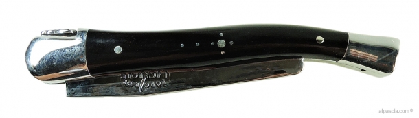 Forge de Laguiole Pipe Tool Dark Horn Stainless