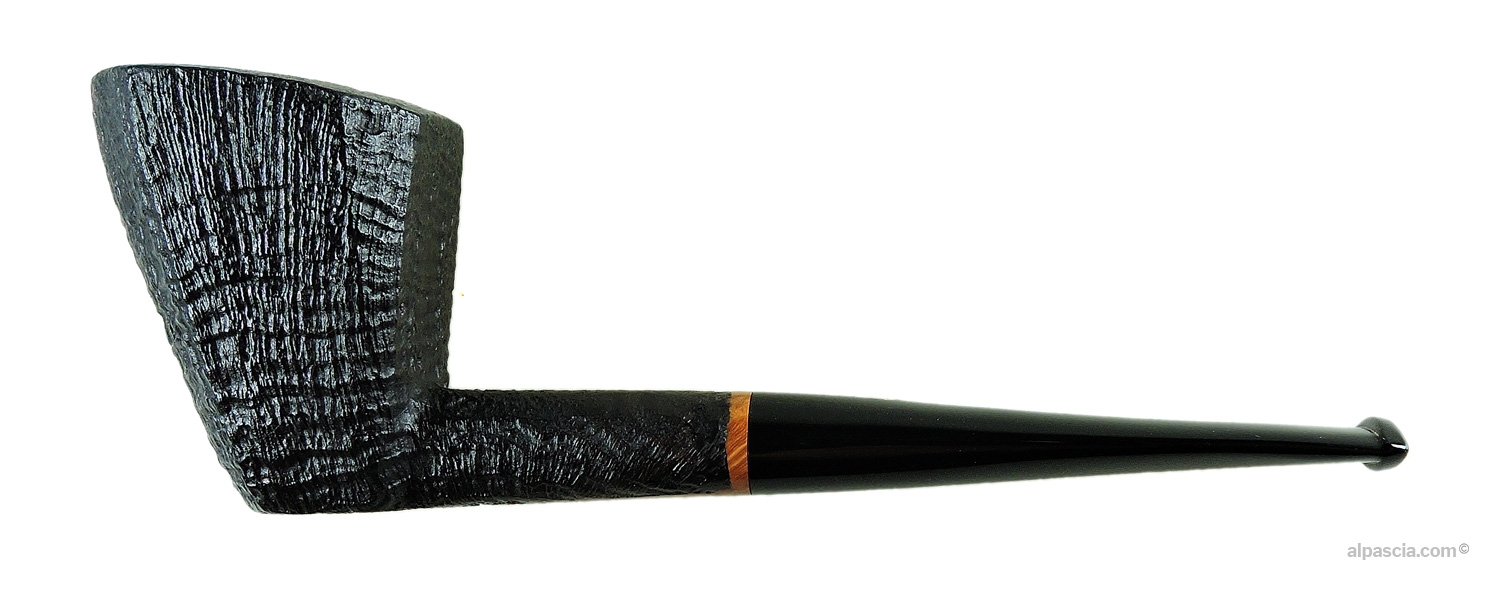 Pipa Valbruna 1 Medusa Sabbiata - Profilo dritto forma libera panel con finitura sabbiata e bocchino nero