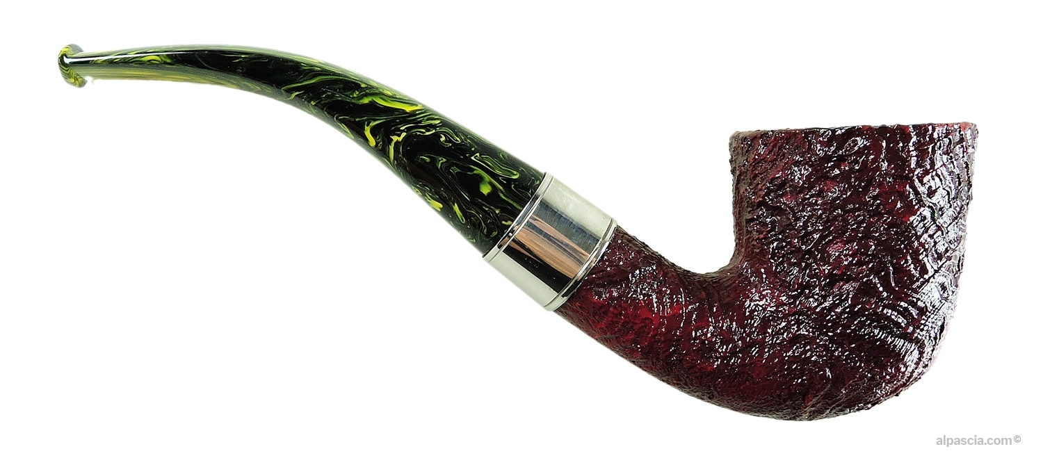 Pipa Ashton Brindle XXX - Vista destra che risalta la sabbiatura tridimensionale e la finitura Brindle