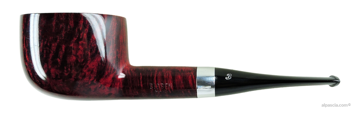 Big Ben Giant 2 Tone Red 284 XL Pipe - Straight XL Pot profile in two-tone red briar with metal band and ebonite stem